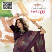 Vallabhi Evelyn Vol-6 Wholesale Chiffon Indian Sarees