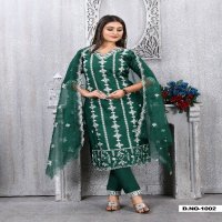 Krishna Trendz Summer Special Vol-2 Wholesale Roman Silk Kurti With Pant And Dupatta