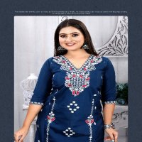 Krishna Trendz Summer Special Vol-2 Wholesale Roman Silk Kurti With Pant And Dupatta