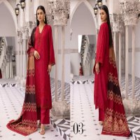 Aalaya Rangoli Vol-1 Premium Embroidered Dhanak Shirt With Fancy Tik Tok Pakistani Suits