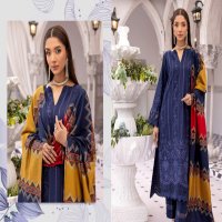 Aalaya Rangoli Vol-1 Premium Embroidered Dhanak Shirt With Fancy Tik Tok Pakistani Suits