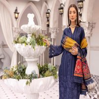 Aalaya Rangoli Vol-1 Premium Embroidered Dhanak Shirt With Fancy Tik Tok Pakistani Suits