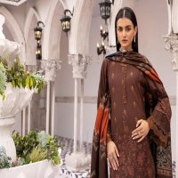 Aalaya Rangoli Vol-1 Premium Embroidered Dhanak Shirt With Fancy Tik Tok Pakistani Suits