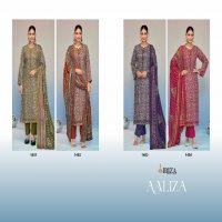 Ibiza Aaliza Wholesale Viscose Pashmina With Embroidery Work Winter Suits