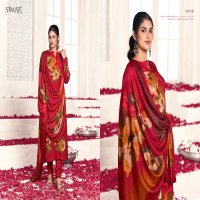 Glossy Simar Poorva Wholesale VIscose Pashmina With Handwork Winter Suits