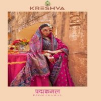 Kreshva Padmakamal Wholesale Luxury Print With Glory Finish Festive Sarees