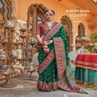 Kreshva Padmakamal Wholesale Luxury Print With Glory Finish Festive Sarees