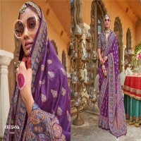 Kreshva Padmakamal Wholesale Luxury Print With Glory Finish Festive Sarees