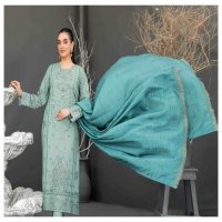 Tawakkal Aezal Embroidered Slub And Embroidered Fancy Dupatta Pakistani Suits