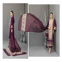 Tawakkal Aezal Embroidered Slub And Embroidered Fancy Dupatta Pakistani Suits