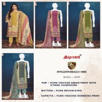 porsche 2949 by bipson prints viscose pashmina 3pcs dress