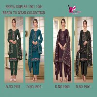 Varni Zeeya Gopi SR-1901 To 1904 Wholesale Ready To Wear Salwar Suits Collection