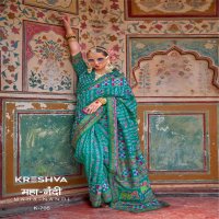 maha nandi 701-706 by kreshva classic design mercerizer sigma silk women saree