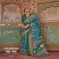 maha nandi 701-706 by kreshva classic design mercerizer sigma silk women saree