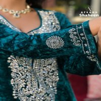 Afsana Shaheen Wholesale Velvet With Work Readymade Suits Combo