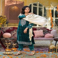 Afsana Shaheen Wholesale Velvet With Work Readymade Suits Combo