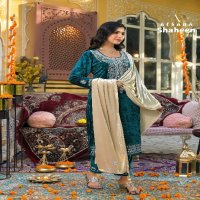 Afsana Shaheen Wholesale Velvet With Work Readymade Suits Combo