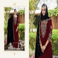 ek nazar by levisha velvet designer unique winter collection 3pcs dress