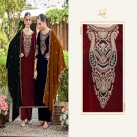 ek nazar by levisha velvet designer unique winter collection 3pcs dress