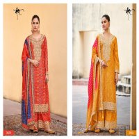 shringar by radha trendz embroidery print chinon readymade 3pcs dress