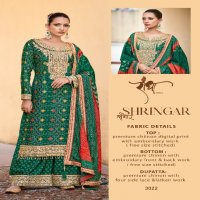 shringar by radha trendz embroidery print chinon readymade 3pcs dress