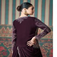 sayuri designer ethnic readymade chinon silk indo western 3pcs dress