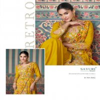 sayuri designer ethnic readymade chinon silk indo western 3pcs dress