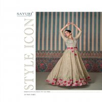 sayuri designer ethnic readymade chinon silk indo western 3pcs dress