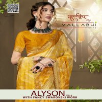 Vallabhi Alyson Vol-4 Wholesale Fancy Swaroski Work Sarees