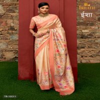 Trirath Isha Wholesale Art Silk Digital Printed Festive Sarees