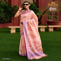 Trirath Isha Wholesale Art Silk Digital Printed Festive Sarees