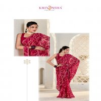 Kriyansha Florence Wholesale Pure Georgette Fabrics Ethnic Sarees