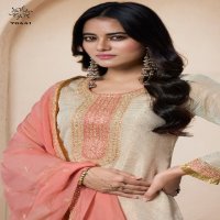 Vinay Kuleesh Sarla Wholesale Embroidered Organza Straight Suits