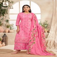 alok suits varshika embroidery printed cotton ladies suits online