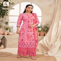 alok suits varshika embroidery printed cotton ladies suits online