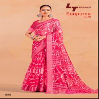 LT Fabrics Sanpurna Vol-8 Wholesale Sonakshi Patta Sarees