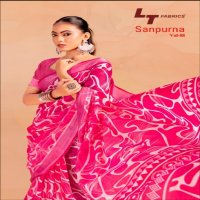 LT Fabrics Sanpurna Vol-8 Wholesale Sonakshi Patta Sarees