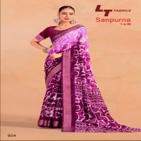 LT Fabrics Sanpurna Vol-8 Wholesale Sonakshi Patta Sarees