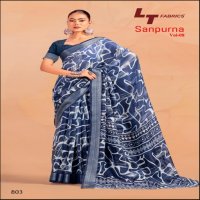 LT Fabrics Sanpurna Vol-8 Wholesale Sonakshi Patta Sarees