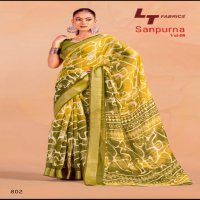 LT Fabrics Sanpurna Vol-8 Wholesale Sonakshi Patta Sarees