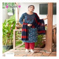 Mystic 9 Sabri Vol-3 Wholesale Straight Cut Kurtis With Pant And Dupatta