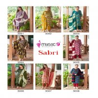 Mystic 9 Sabri Vol-3 Wholesale Straight Cut Kurtis With Pant And Dupatta