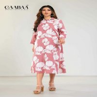 Gaabaa D.no 900 Wholesale Reyon Long A Line Kurtis