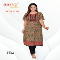 AARVI FASHION SURAT RAJKOT COTTON PLUS SIZE VOL 4 KURTIS BIG SIZE KURTIS FOR WOMEN