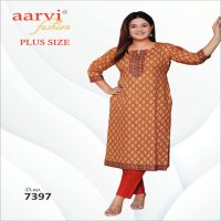 AARVI FASHION SURAT RAJKOT COTTON PLUS SIZE VOL 4 KURTIS BIG SIZE KURTIS FOR WOMEN