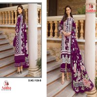 aasha designer 1126 embroidery work cotton pakistani 3pcs dress