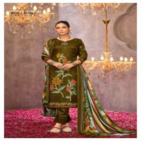 haniya by roli moli creation pashmina winter collection 3pcs suits