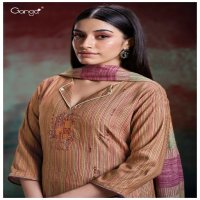 Ganga Kyine S2969 Wholesale Pure Pashmina With Work Winter Suits