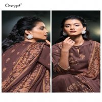 Ganga Tadisa S2977 Wholesale Pure Pashmina With Hand Embroidery Winter Suits