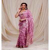 BT-1232 Wholesale Georgette Fabrics Indian Sarees